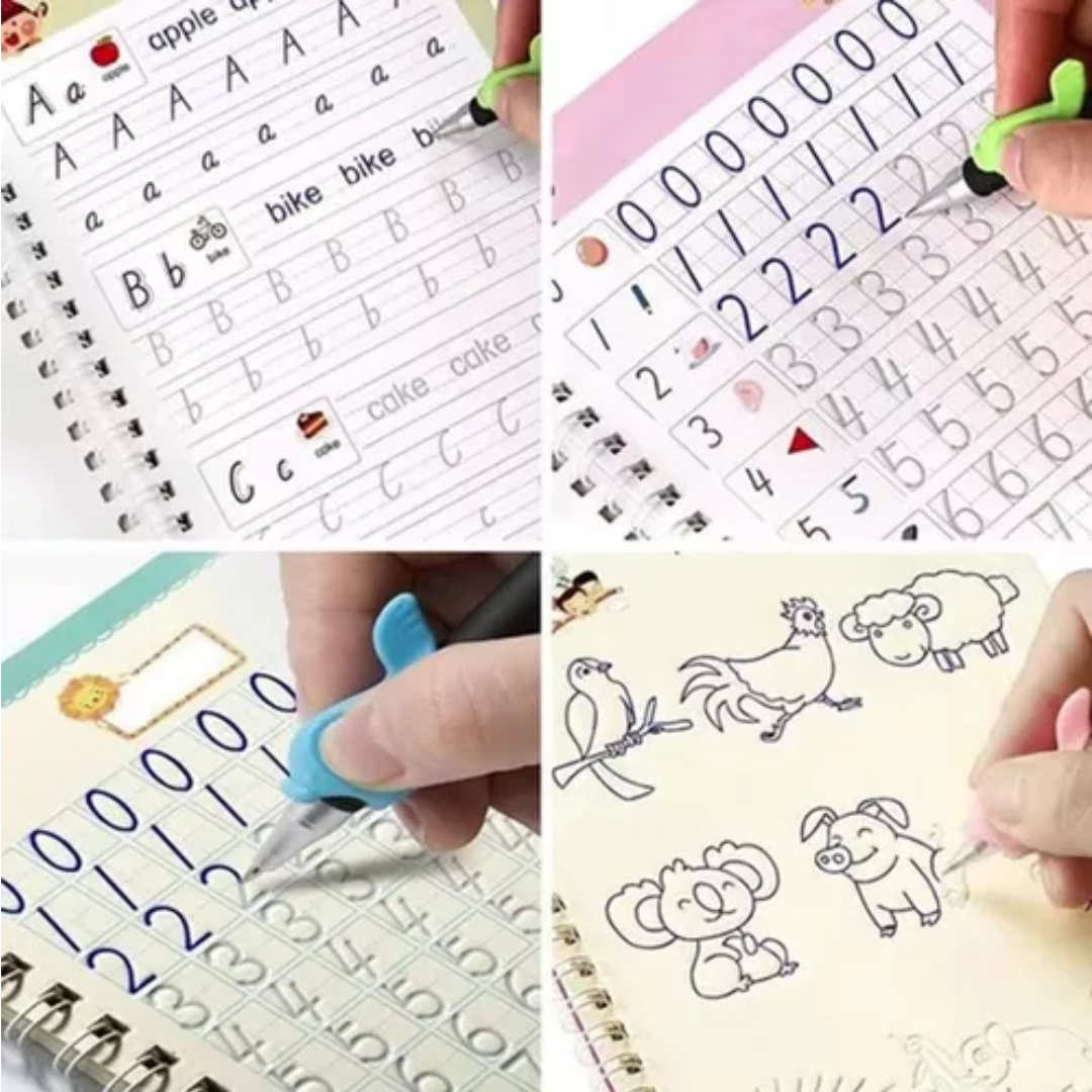 4 Libros Caligrafia Montessori