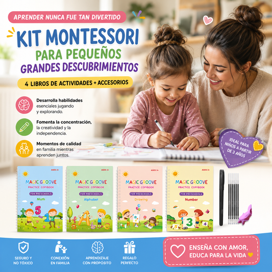 4 Libros Caligrafia Montessori